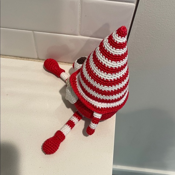 Handcrafted Valentine’s Day Coffee Gnome Crochet Decor Coffee Lover Heart - Picture 6 of 11